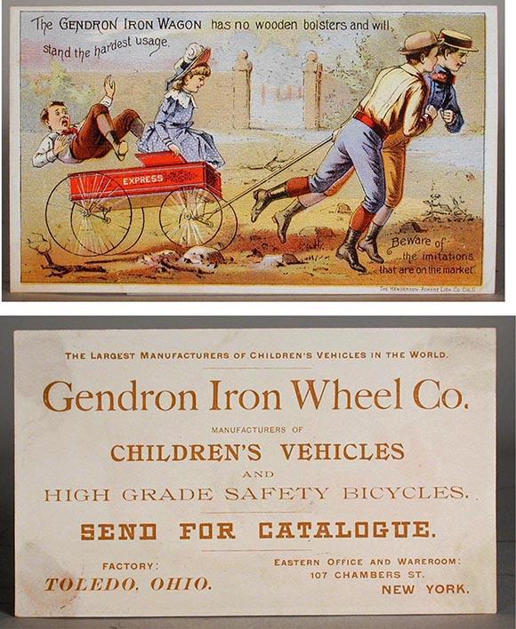 c.1880 Gendron, Chromolithographed Advertising Card